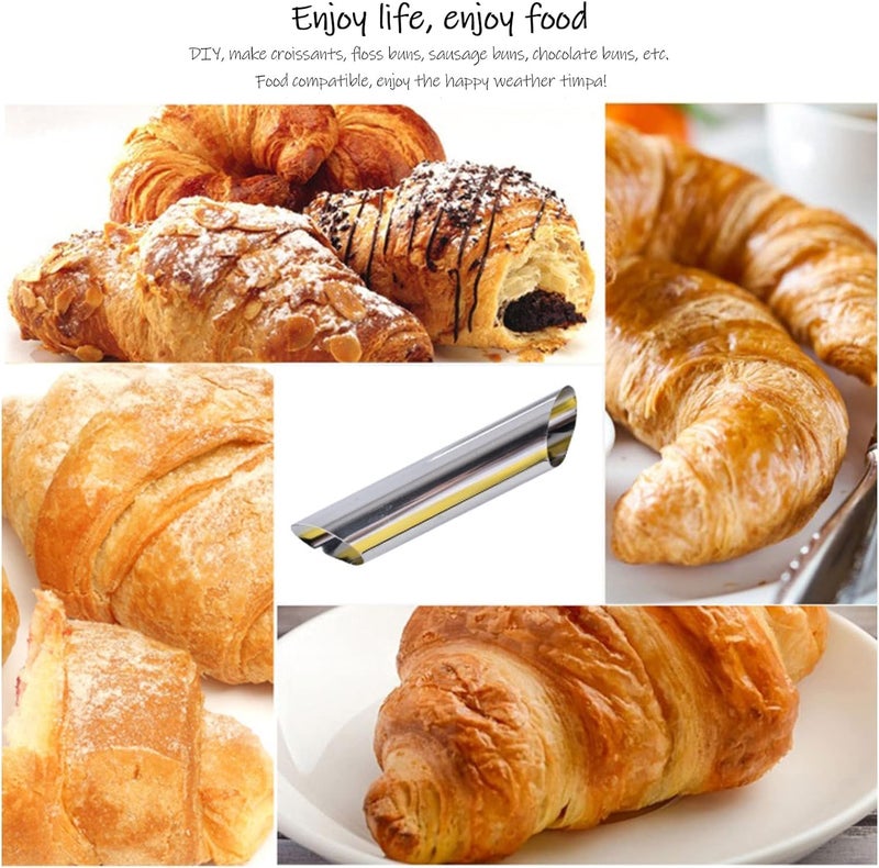 BEETO Cannoli Form Tubes, 24 pack 5 inch Screw Croissant Molds,Stainless Steel,Non-Stick,Cream Horn Roll Moulds Set,Tubular/Standing Cone Shaped,for Baking Danish Crisps,Desserts,Pastry,with Cleaning Brush - Image 4