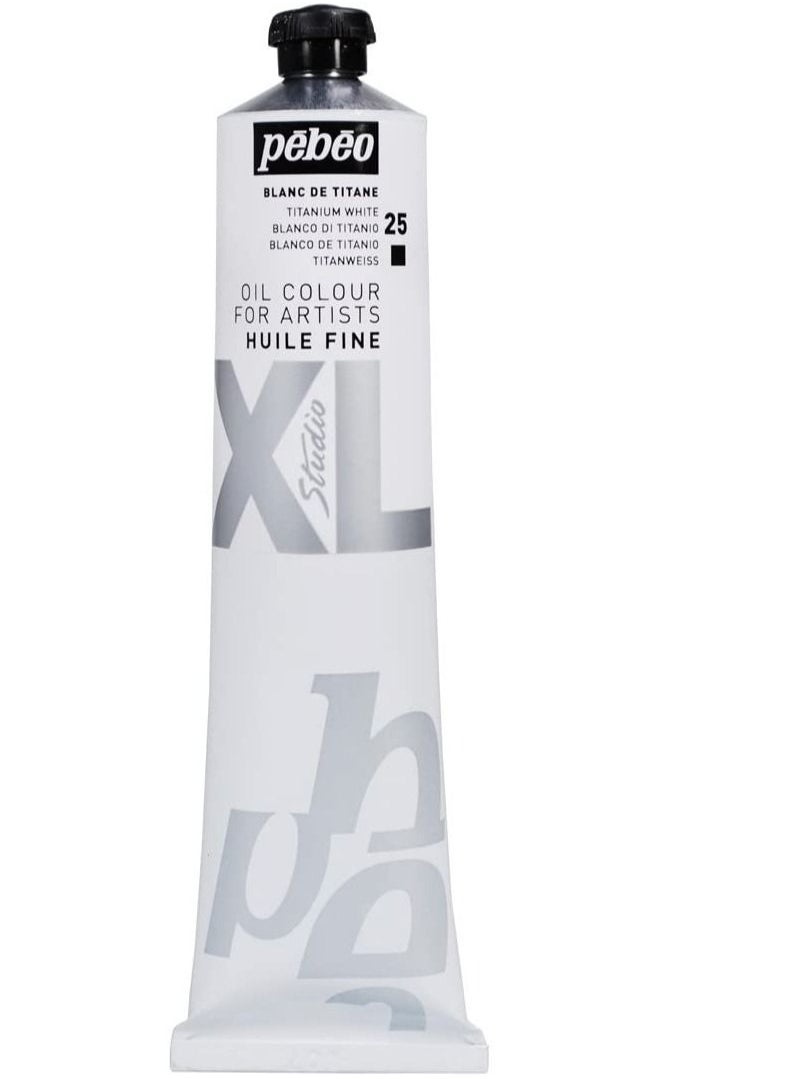 Pebeo - Pebeo-Fine XL 200 ML Titanium White Oil Painting - Image 1