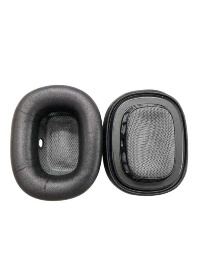 Generic - Suitable For Apple Airpods Max Headphone Cover Protein Leather Mesh Sheepskin Earmuffs Magnetic Sponge-Color:Sheepskin Black Earmuffs One - Image 1