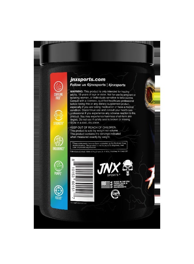 JNX Sports The Curse! Stim-Free Pump Pre-Workout Sour Candy – 40 Serves Caffeine-Free Formula Non-Stimulant For Use Day & Night - Image 2
