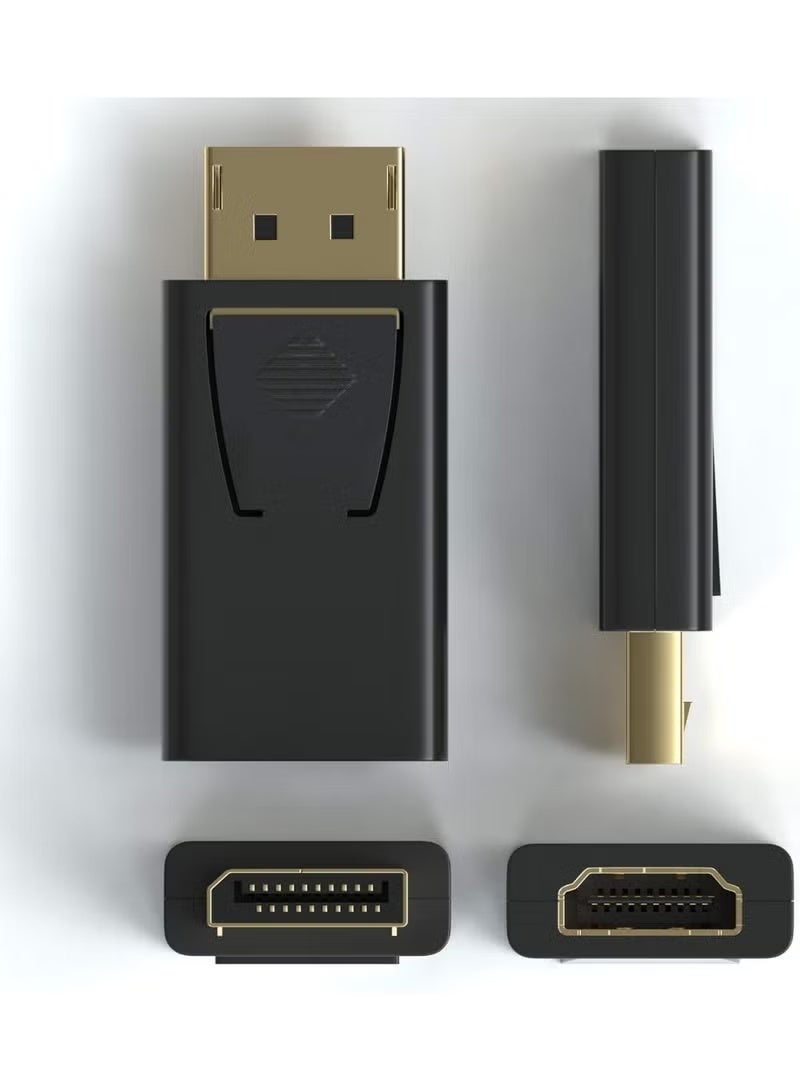 DisplayPort to HDMI Adapter, DP 1.2 Converter, 1080p FHD 60Hz, 3D Support, Compatible with Laptops, PCs, and Graphics Cards - Image 1
