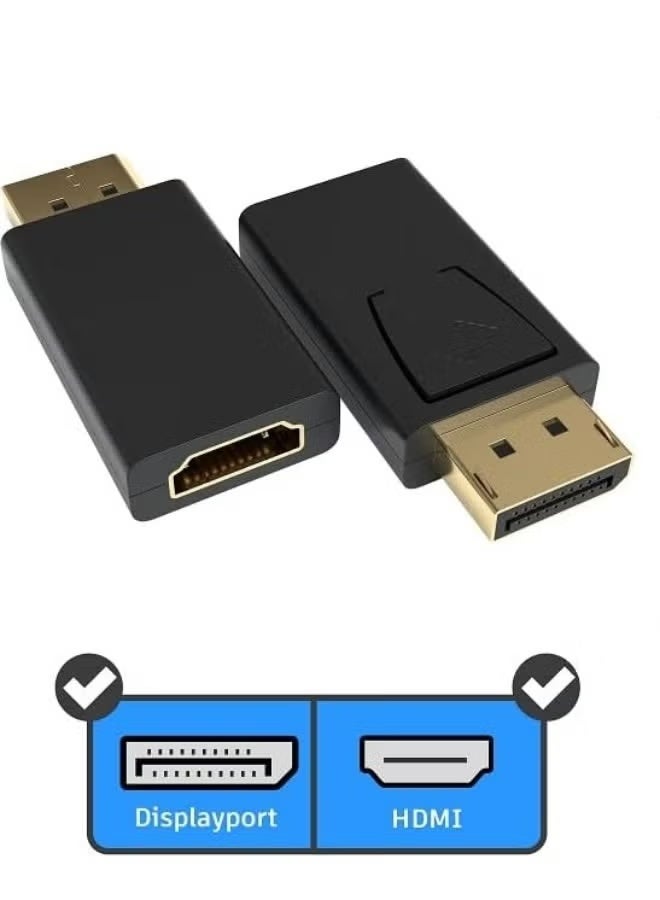 DisplayPort to HDMI Adapter, DP 1.2 Converter, 1080p FHD 60Hz, 3D Support, Compatible with Laptops, PCs, and Graphics Cards - Image 3