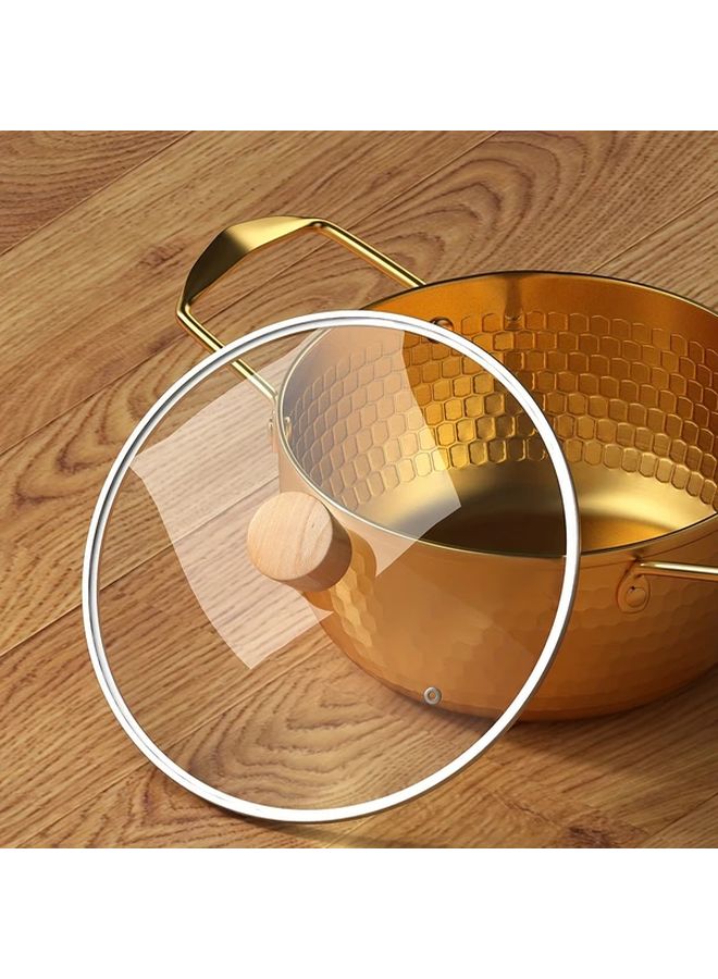 Golden 1.5L Small Soup Pot Single Serving Hot Pot For Dormitory Camping Outdoor Use - Image 2