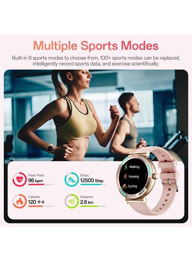 Aolon Lily R3 Women's Smart Watch, 41mm Gold, IP68 Waterproof, Custom Wallpaper, Health Monitoring - Image 4
