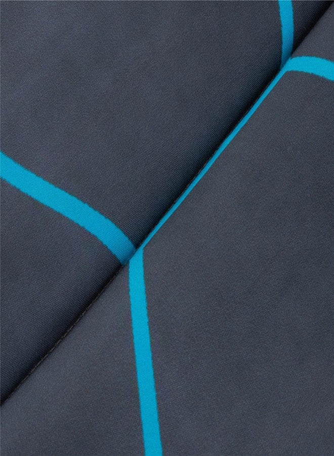 NTBED مجموعة أغطية سرير مطبوعة NTBED للاعبين بتصميم هندسي خفيف الوزن من الألياف الدقيقة للأطفال الأولاد، مزدوجة، مع ملاءة fitted وأغطية وسائد، أزرق - Image 4