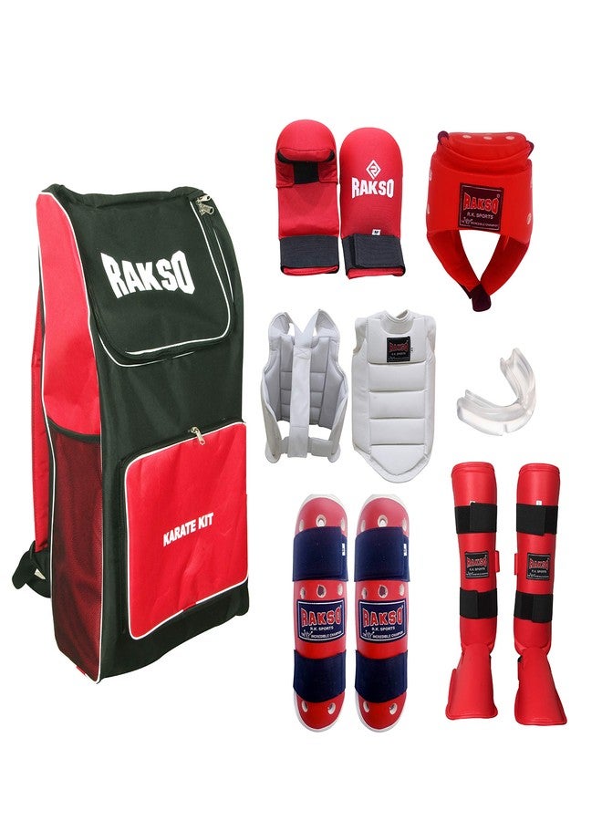Rakso طقم كاراتيه راكسو (7 قطع) (أحمر، متوسط) - Image 3