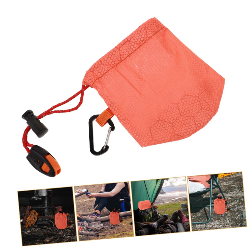 Emergency Thermal Reflective First Aid Bag with Compression Sack for Camping Hiking Survival - Image 5