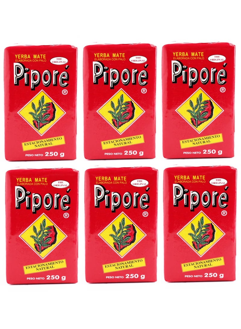 بيبور مجموعة من 6 حبات متة يبرا الاصلي - 250x6 جرام