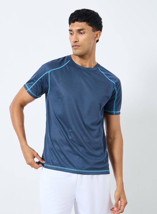 Styli Active Contrast Stitch Raglan Sleeve Quick Dry T-Shirt - Image 1