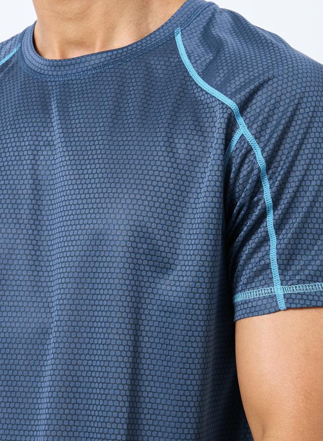 Styli Active Contrast Stitch Raglan Sleeve Quick Dry T-Shirt - Image 3