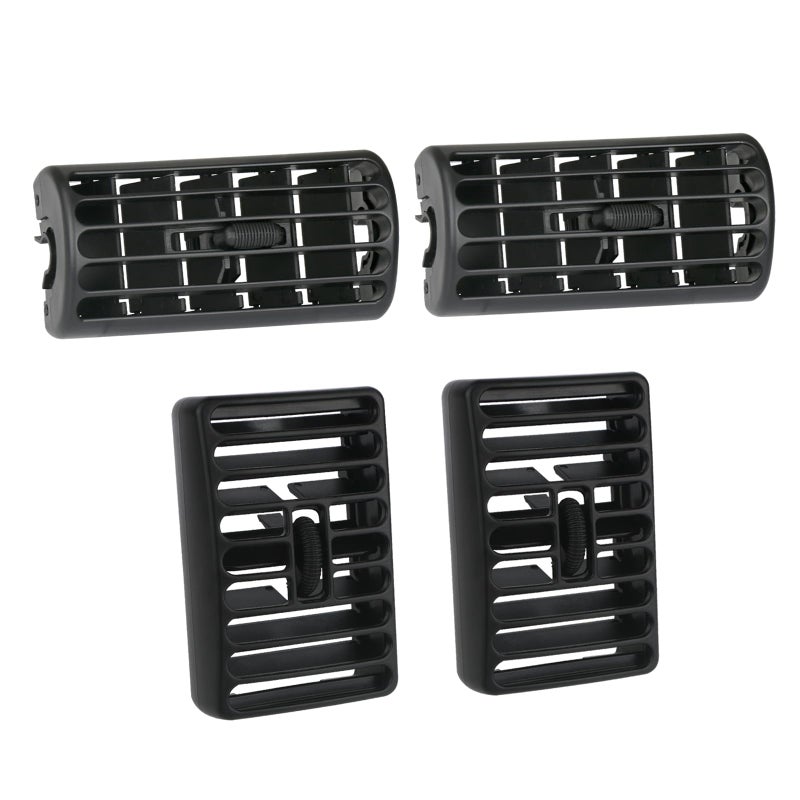 omoZone 4Pcs Dashboard Air Duct Vent AC Heater Louver Outlet Grille Compatible with 19972006 Jeep Wrangler TJ 19972001 Cherokee Replaces 5FS10DX9 5DP55TAZ 5FS10LAZAB