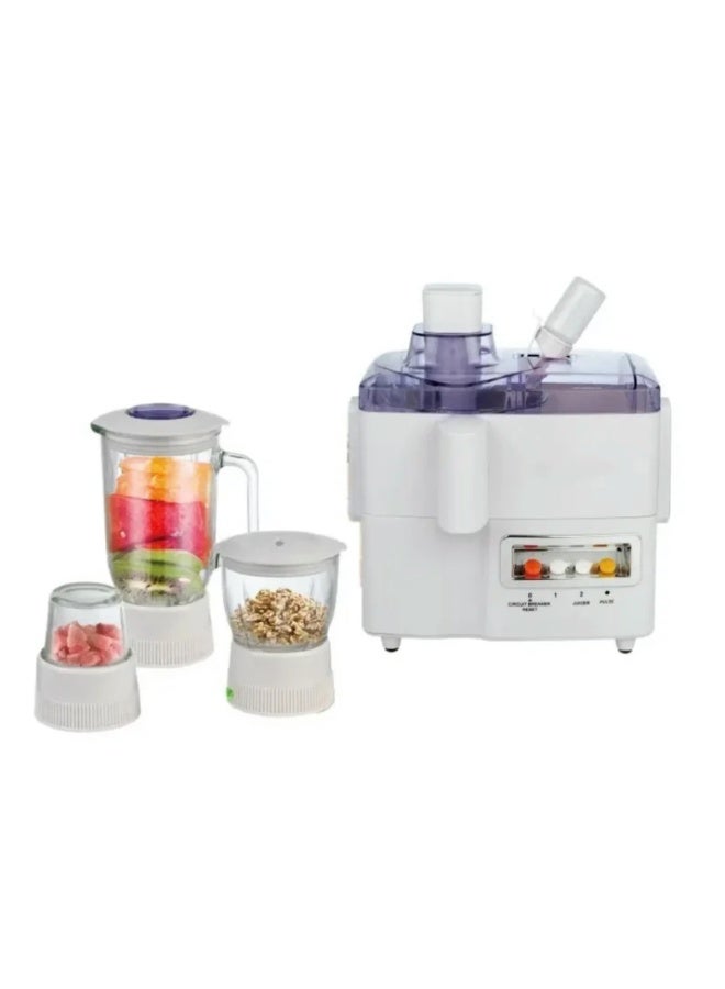 Denx 4-in-1 Electric Food Processor DX2500 – 800W Motor, Juicer, Blender, Grinder & Mincer – Durable Modern Design with 2-Year Warranty - Image 2