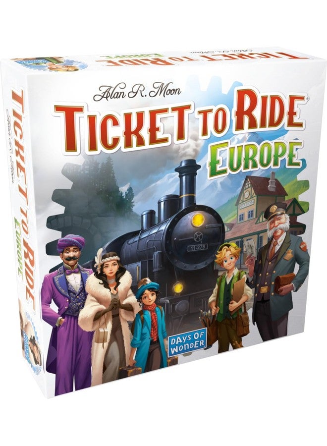 أسمودي لعبة Asmodee Ticket to Ride Europe اللوحية (إصدار 2026 المُحدّث) - لعبة استراتيجية كلاسيكية لمغامرات القطارات، مناسبة للعائلات والبالغين، من عمر 8 سنوات فما فوق، من 2 إلى 5 لاعبين، مدة اللعب من 30 إلى 60 دقيقة - Image 1