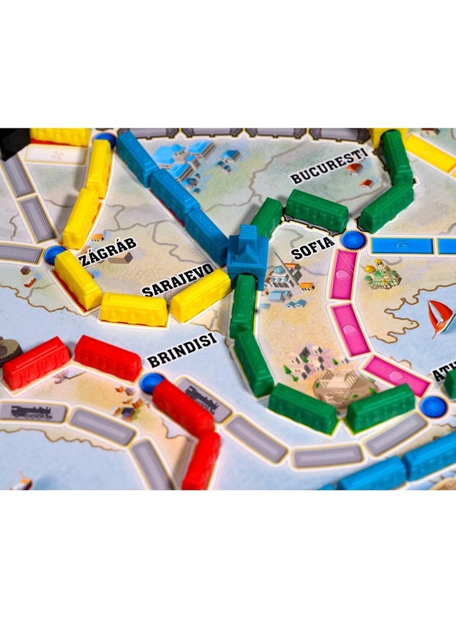 أسمودي لعبة Asmodee Ticket to Ride Europe اللوحية (إصدار 2026 المُحدّث) - لعبة استراتيجية كلاسيكية لمغامرات القطارات، مناسبة للعائلات والبالغين، من عمر 8 سنوات فما فوق، من 2 إلى 5 لاعبين، مدة اللعب من 30 إلى 60 دقيقة - Image 3