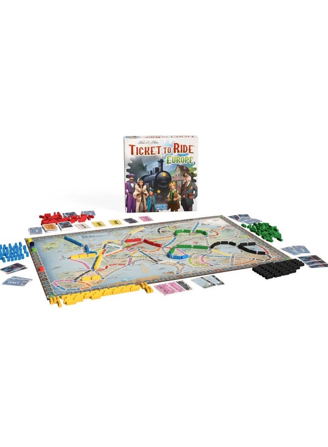 أسمودي لعبة Asmodee Ticket to Ride Europe اللوحية (إصدار 2026 المُحدّث) - لعبة استراتيجية كلاسيكية لمغامرات القطارات، مناسبة للعائلات والبالغين، من عمر 8 سنوات فما فوق، من 2 إلى 5 لاعبين، مدة اللعب من 30 إلى 60 دقيقة - Image 2
