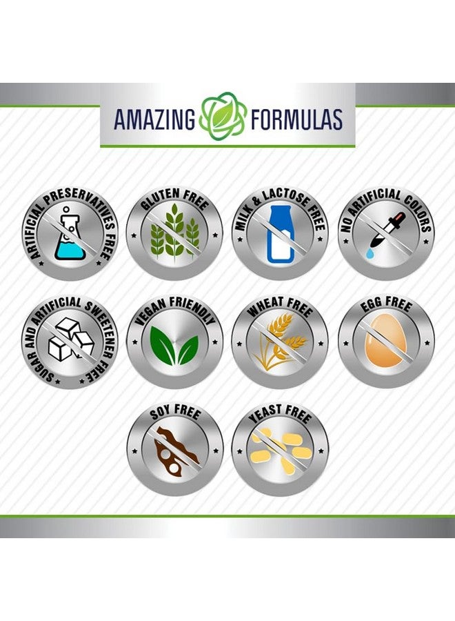 Amazing Nutrition Amazing Formulas Quercetin 800mg with Bromelain 165mg, 120 Veggie Capsules Supplement | Non-GMO | Gluten Free | Made in USA - Image 4