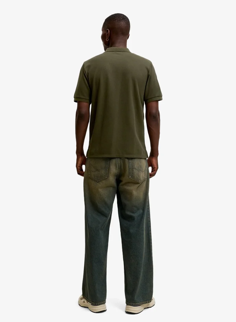JACK & JONES Solid Regular Fit Polo