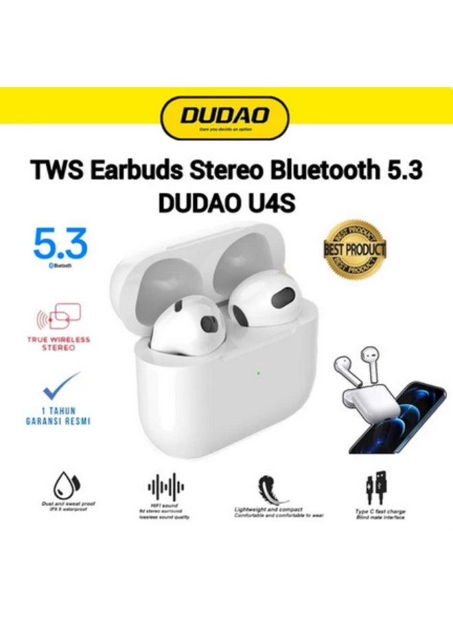 دوداو سماعات أذن لاسلكية Dudao TWS بمدخل Type-C U4S - Image 5