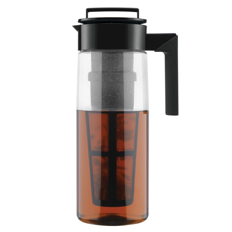 Takeya Takeya Premium Quality Iced Tea Maker with Patented Flash Chill Technology Made in the USA, BPA Free, 2 Qt, Black  - Image 1