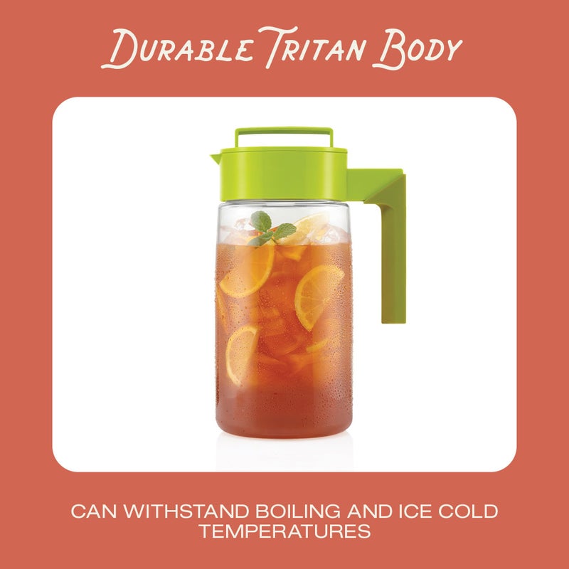 Takeya Takeya Premium Quality Iced Tea Maker with Patented Flash Chill Technology Made in the USA, BPA Free, 2 Qt, Black  - Image 4