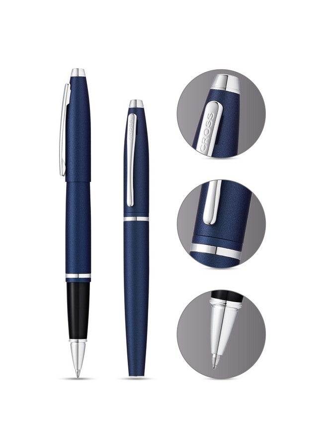 Cross Unisex Midnight Metallic Roller Ball Pen (Blue_Free Size) - Image 2