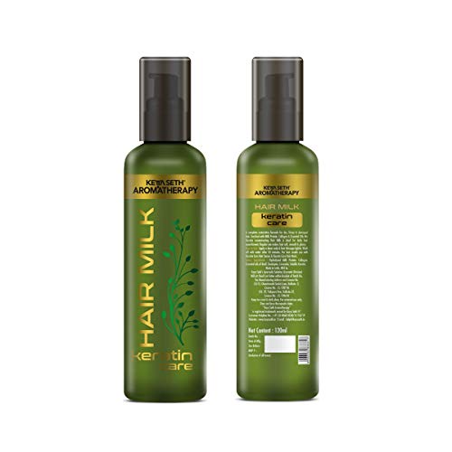 KEYA SETH AROMATHERAPY, DEVICE OF DROP Keya Seth Aromatherapy, Hair Milk Keratin Care, Hair Cream for Hair Growth, Nourishing & Styling Enriched with Milk Protein, Vitamin E & Essential Oil I Daily Use for Men & Women 120ml (Pack of 3) - Image 2
