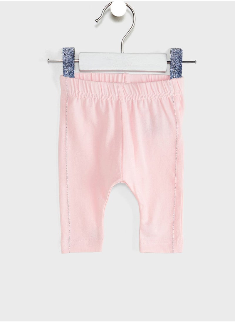 Dirkje - Infant Striped Dress + Leggings Set - Image 1