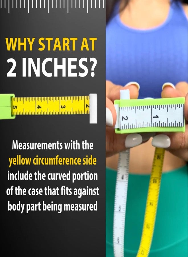 PERFECT MEASURING TAPE شريط قياس الجسم المثالي - شريط قياس تلسكوبي أوتوماتيكي بطول 80 بوصة - شريط قياس قابل للسحب للجسم: الخصر، الورك، الصدر، الذراعين، والمزيد (أبيض - 80 بوصة) - Image 4