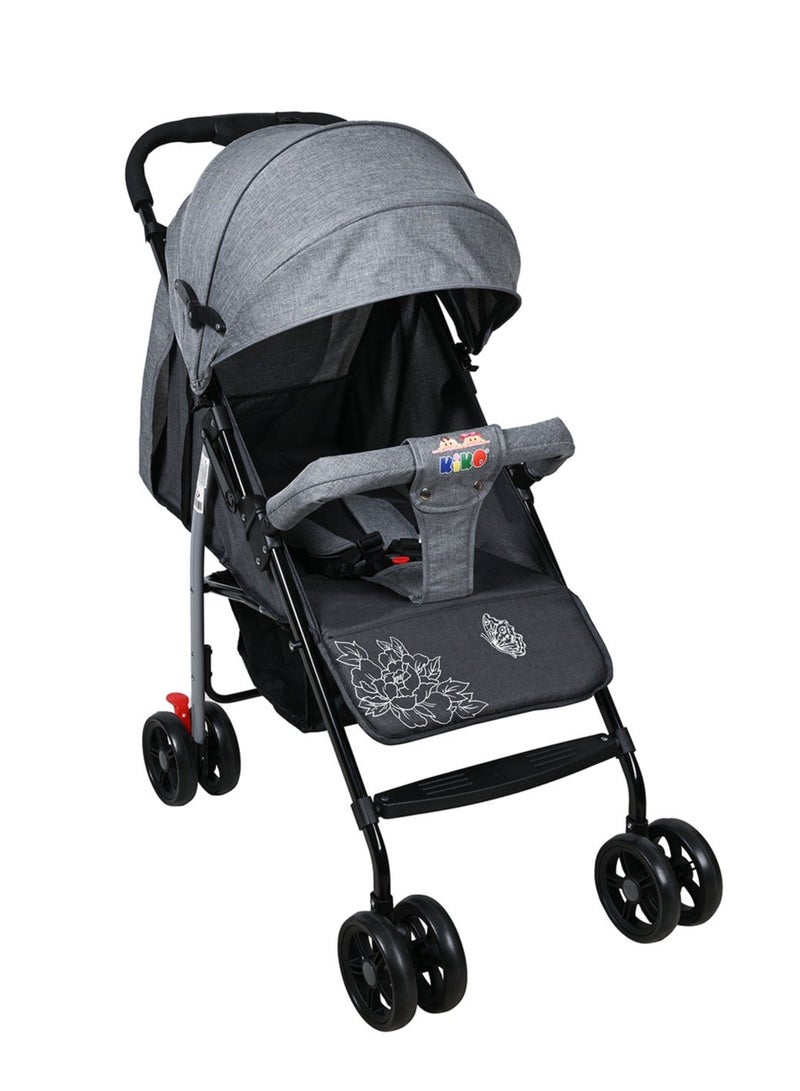 Kiko Comfortable Stroller 6 Wheels (0+) - Grey - Image 1