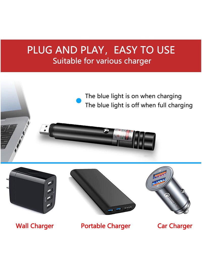 PESNCI Red Laser Pointer Flashlight Red Pointer, Presentation Remote Control Pointer, Red Laser Pointer Laser Pointer Long Range Strong Laser  - Image 4