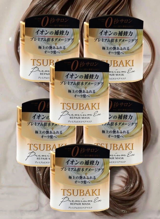 تسوكابي 6 قطع قناع الشعر تسوباكي بريميوم إكس ريبير من شيسيدو 180جرام - Image 1