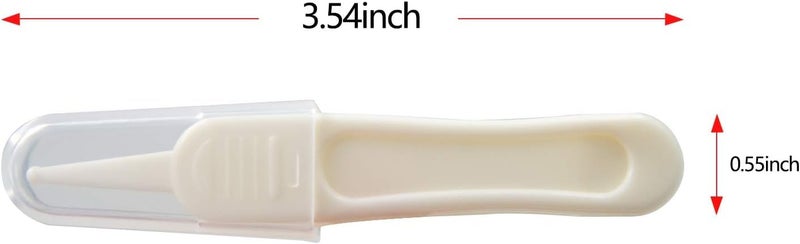 Evwoge Baby Nose Tweezers Booger Nipper Plier Ear Wax Remover Cleaner Pack of 2 - Image 2
