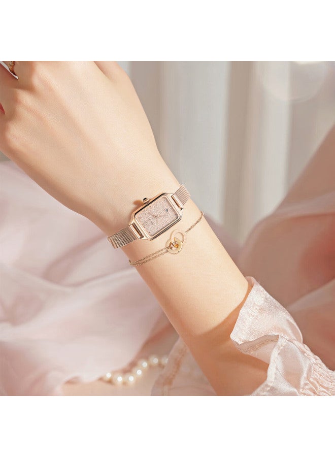 Julius Women's Vintage Starry Sky Simple Calendar Fashion Student Exam Ladies Watch Champagne Color Ja-1255-1d - Image 1