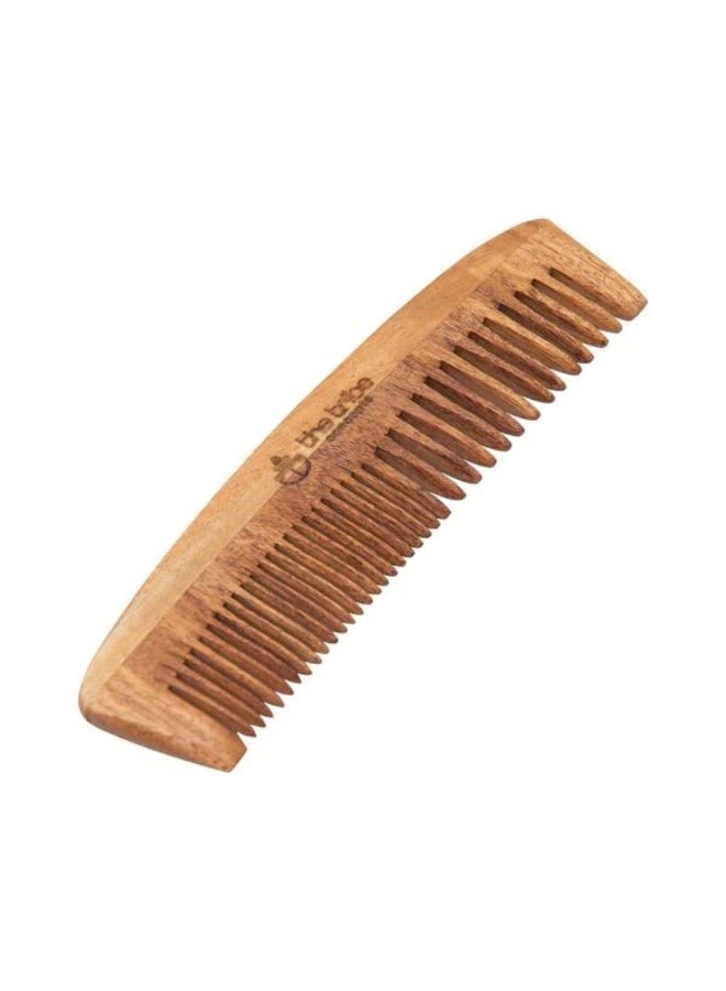 The Tribe Concepts Neem Wood Hair Comb for Hair Growth, Hair Fall & Dandruff Control - Pack of 1 - Image 2