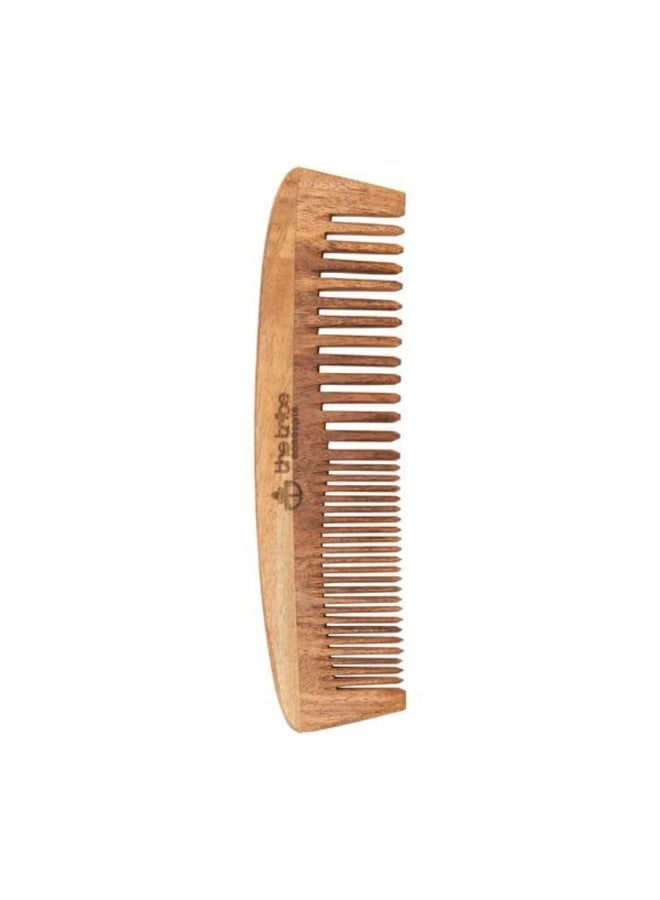 The Tribe Concepts Neem Wood Hair Comb for Hair Growth, Hair Fall & Dandruff Control - Pack of 1 - Image 1