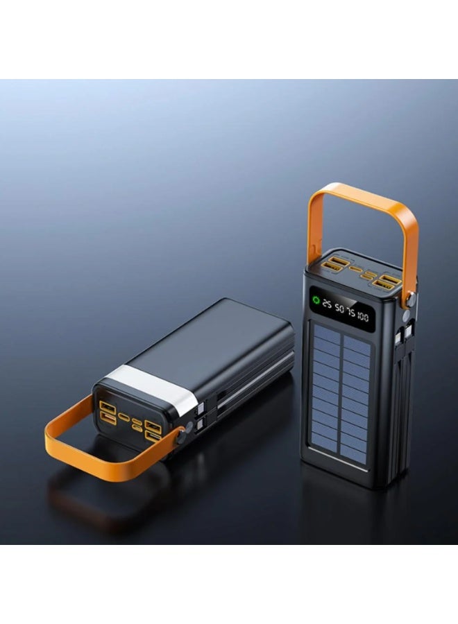 DENX DX437 60000mAh Solar Power Bank with LED Light and Smart Protection - Image 4