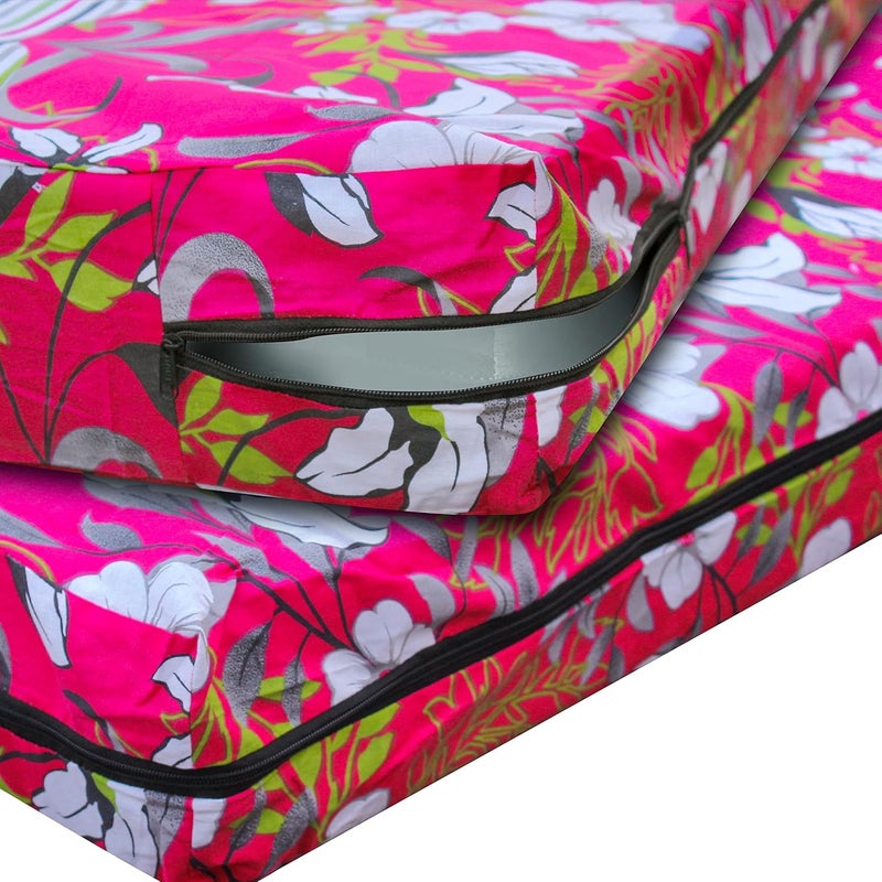 ASP King Size 72755 Mattress Cover Flower Print Pack of 1 by ASP Home Decor  - Image 1