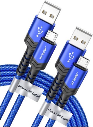 كابل  Micro USB شاحن Android، (2 حزمة 6.6FT) سلك مجدول من النايلون متوافق مع Galaxy S7 S6 J7 Edge Note 5، Kindle. MP3 والمزيد-الأزرق (2M) - pzsku/ZAFB0187DA72A837EA76FZ/45/_/1698767103/94de2437-8c94-4726-b132-6bbe3d541be5