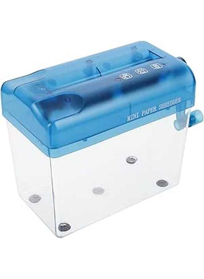 Portable Mini Manual Paper Shredder Cutter For Home Use Handheld Strips - Image 1