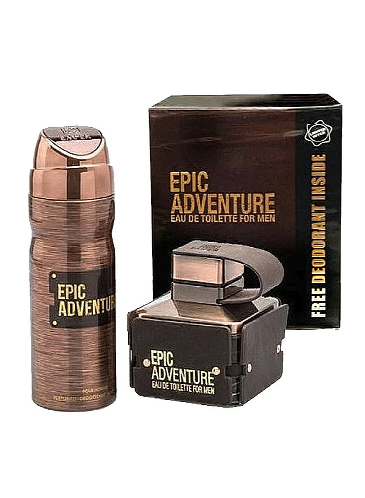 emper Epic Adventure EDT 100 ml Free Deodorant Insid - Image 1