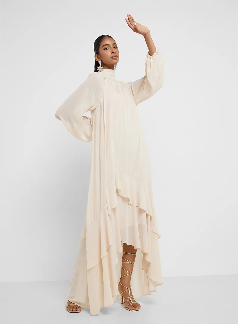 TFNC Ruffled High-Low Dress