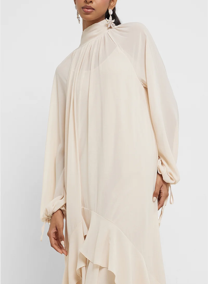TFNC Ruffled High-Low Dress