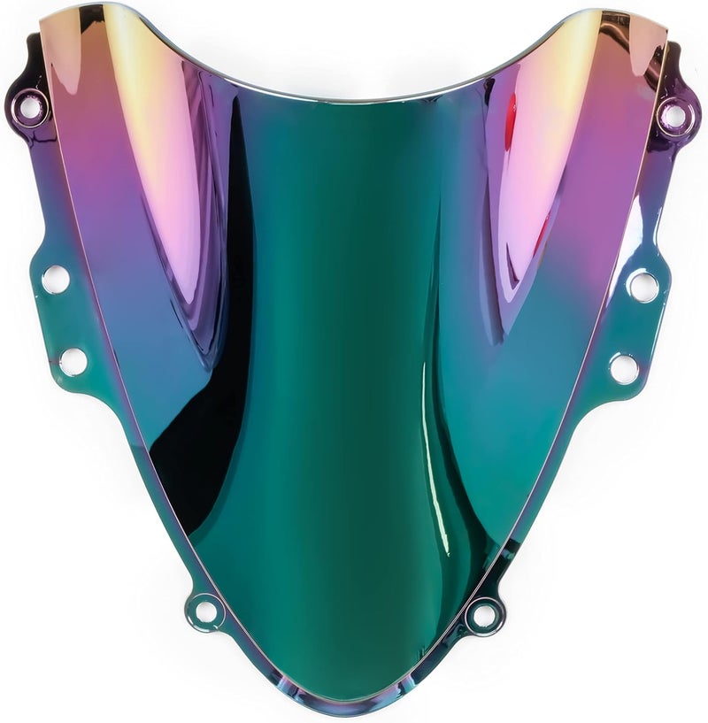 WYNMOTO ABS Plastic Windshield Windscreen Double Bubble Dark Iridium for Suzuki GSX-R600 GSXR750 2004-2005 - Image 2