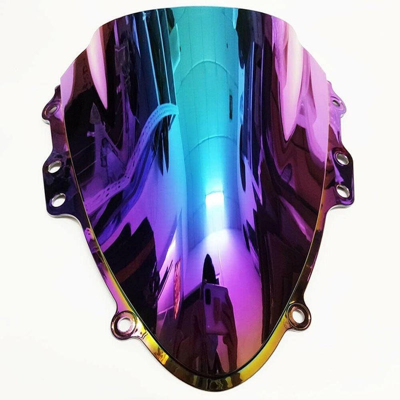 WYNMOTO ABS Plastic Windshield Windscreen Double Bubble Dark Iridium for Suzuki GSX-R600 GSXR750 2004-2005 - Image 3