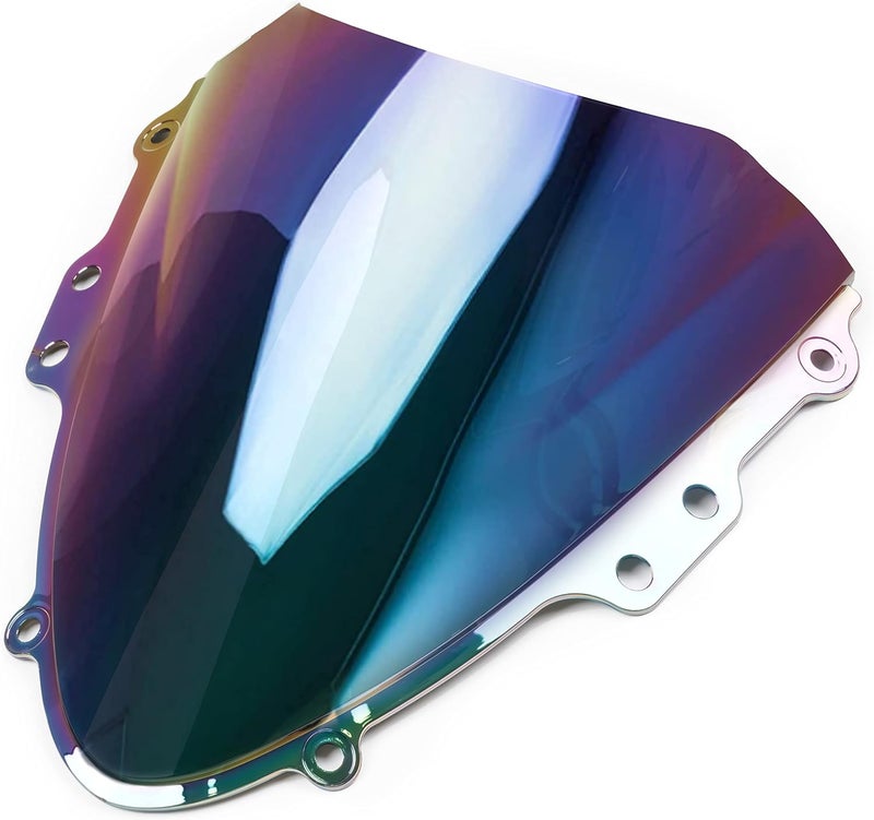 WYNMOTO ABS Plastic Windshield Windscreen Double Bubble Dark Iridium for Suzuki GSX-R600 GSXR750 2004-2005 - Image 4