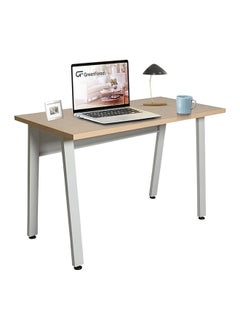RIGID Steel Workstation Desk with Wooden Top Grey 75x120x60cm  - Image 1