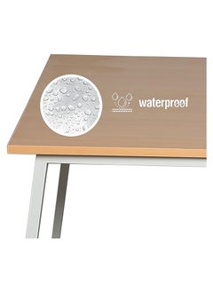 RIGID Steel Workstation Desk with Wooden Top Grey 75x120x60cm  - Image 4