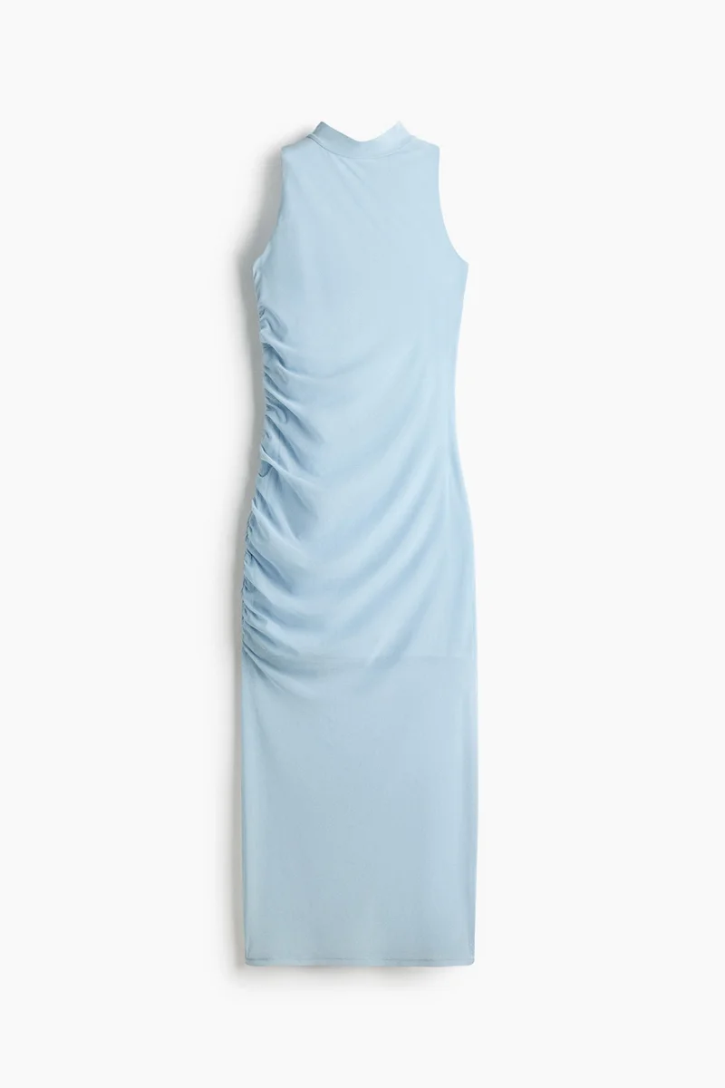 Draped mesh dress