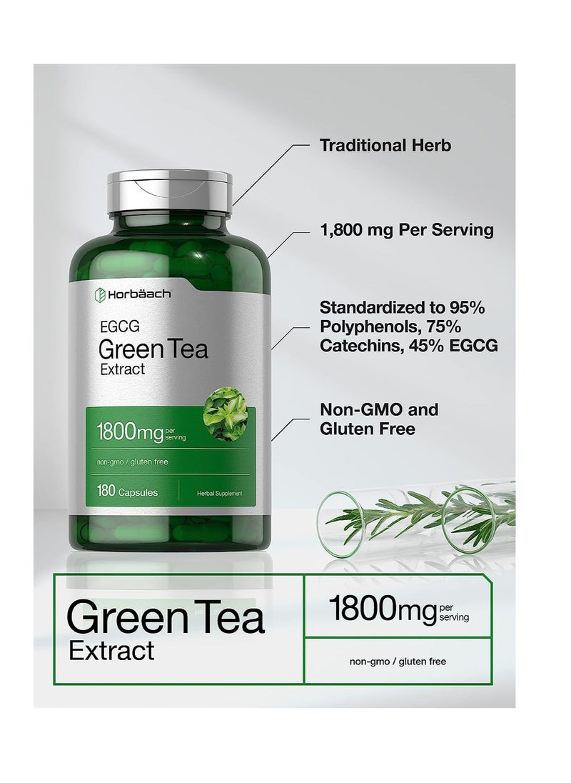 Horbaach - Horbaach Egcg Green Tea 1800Mg 180Caps - Image 1