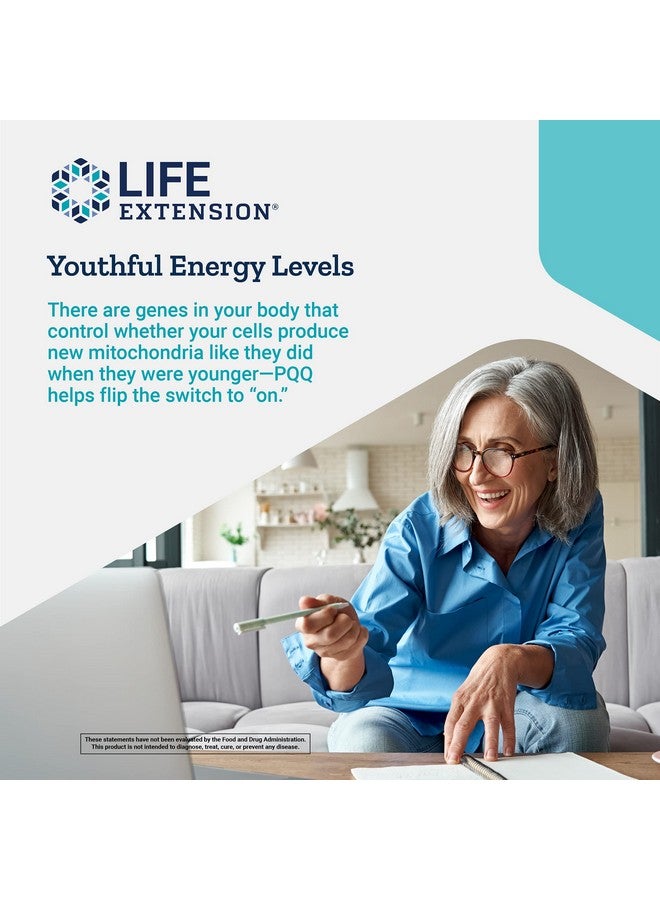 Life Extension بي كيو كيو (بيورولوكوينولين كينون) 20 ملغ يعزز نمو الميتوكوندريا الخلوية الجديدة خالي من الجلوتين مرة واحدة يوميًا غير معدّل وراثيًا نباتي 30 كبسولة نباتية - Image 5